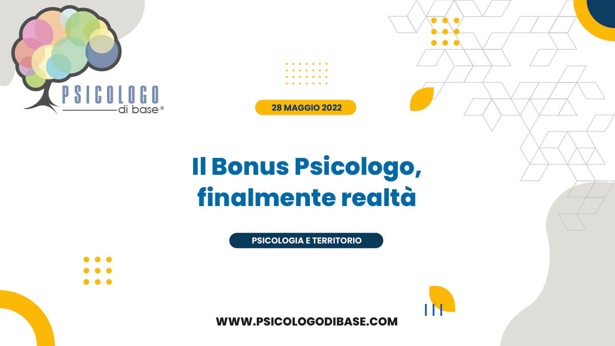 Il Bonus Psicologo, finalmente realtà